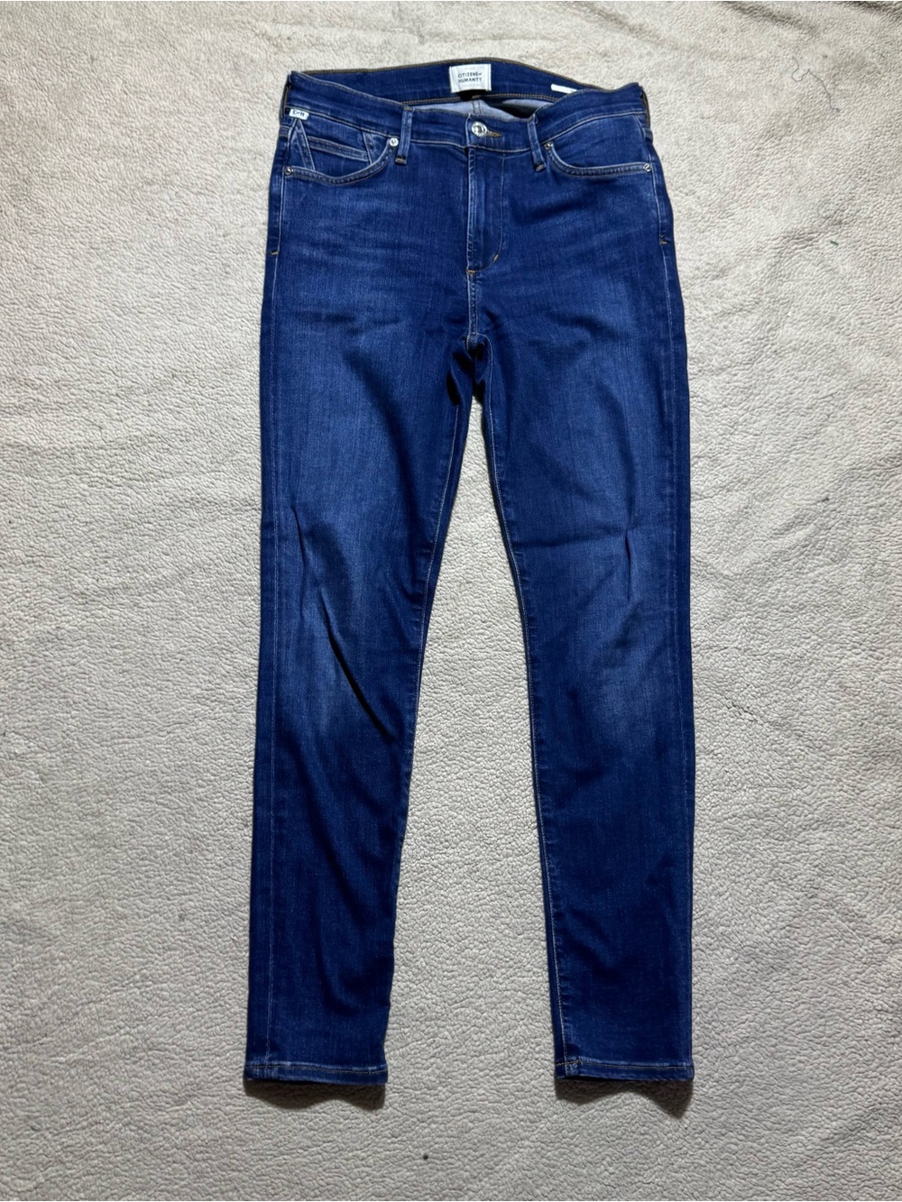 Citizens of Humanity Jeans Womens 28 Rocket Ankle Blue Denim Mid Rise 28x27.5